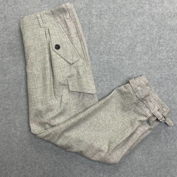 Reiss Pants - Reiss Brianna Wool Blend Cargo Gray Pants Sz.